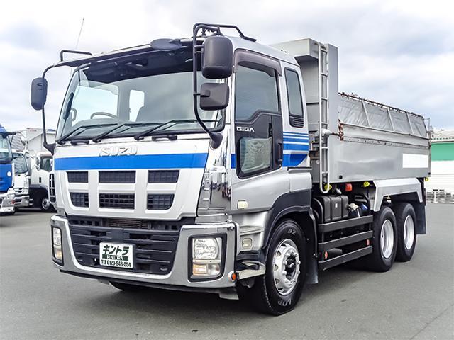 ギガ  小平産業製ダンプ リターダ付き 3面コボレーン付き 車検あり 2デフ 380馬力 最大積載8,700kg 荷台寸法(長512×幅219×高51) 10トン 10t 対応免許/大型免許(3枚目)