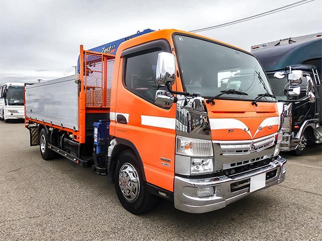 キャンター  タダノ製4段クレーン アルミブロック ラジコン 2.93t吊り ワイドボディ 最大積載3,250kg 荷台寸法(長425×幅208×高87) 4トン 4t 対応免許/8t限定中型免許(4枚目)