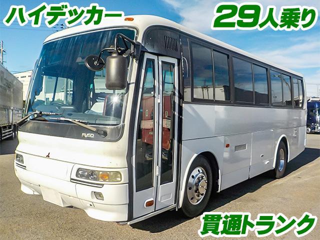 エアロミディ  エアロバス 29人乗り ハイデッカー 貫通トランク  自動折れ戸 ニーリング テレビ ボトルクーラー 両側ルームラック アルミホイール 総輪エアサス 排ガス燃焼不要 対応免許/中型免許(2枚目)