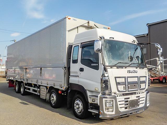 ギガ  トレクス製アルミウイング 低床 ハイルーフ リターダー 後輪エアサス 2デフ 最大積載13,800kg 荷台寸法(長961×幅239×高264) 10トン 10t 対応免許/大型免許(3枚目)
