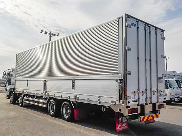 ギガ  トレクス製アルミウイング 低床 ハイルーフ リターダー 後輪エアサス 2デフ 最大積載13,800kg 荷台寸法(長961×幅239×高264) 10トン 10t 対応免許/大型免許(6枚目)
