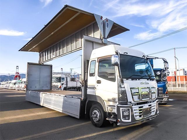 ギガ  トレクス製アルミウイング 低床 ハイルーフ リターダー 後輪エアサス 2デフ 最大積載13,800kg 荷台寸法(長961×幅239×高264) 10トン 10t 対応免許/大型免許(14枚目)