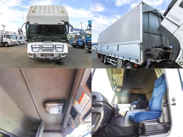 ギガ  トレクス製アルミウイング 低床 ハイルーフ リターダー 後輪エアサス 2デフ 最大積載13,800kg 荷台寸法(長961×幅239×高264) 10トン 10t 対応免許/大型免許(35枚目)