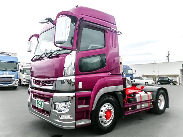 スーパーグレート  トレーラーヘッド ハイルーフ アルミホイール 後輪エアサス シフトパイロット 第五輪荷重11,500kg 10トン 10t 対応免許/大型免許(3枚目)