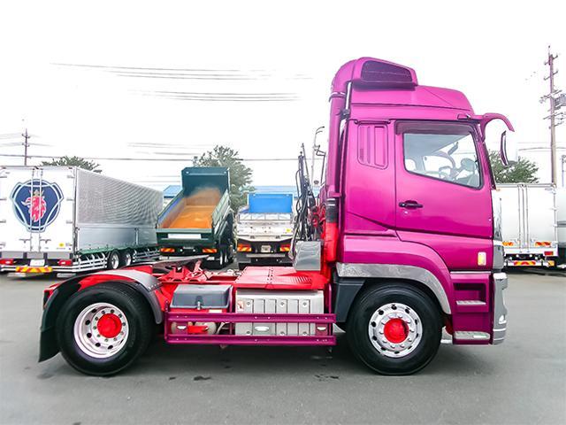 スーパーグレート  トレーラーヘッド ハイルーフ アルミホイール 後輪エアサス シフトパイロット 第五輪荷重11,500kg 10トン 10t 対応免許/大型免許(7枚目)