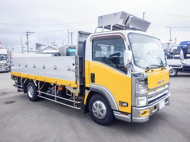 エルフトラック アルミブロック平ボディ 2段煽り ワイドボディ ロングボディ 床鉄板 スムーサー 最大積載4,000kg 荷台寸法(長435×幅212×高70) 4トン 4t 対応免許/8t限定中型免許(3枚目)