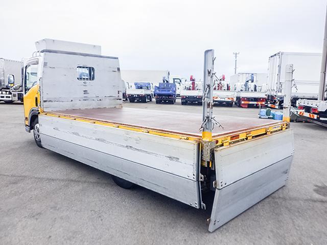 エルフトラック アルミブロック平ボディ 2段煽り ワイドボディ ロングボディ 床鉄板 スムーサー 最大積載4,000kg 荷台寸法(長435×幅212×高70) 4トン 4t 対応免許/8t限定中型免許(9枚目)