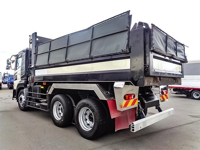 クオン 新明和製ダンプ リターダー MT車 積載8600kg 荷台寸法(長509×幅219×高49) 10トン 10t 対応免許/大型免許(7枚目)