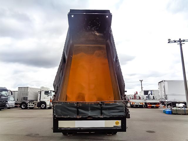 クオン 新明和製ダンプ リターダー MT車 積載8600kg 荷台寸法(長509×幅219×高49) 10トン 10t 対応免許/大型免許(13枚目)