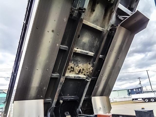 クオン 新明和製ダンプ リターダー MT車 積載8600kg 荷台寸法(長509×幅219×高49) 10トン 10t 対応免許/大型免許(20枚目)