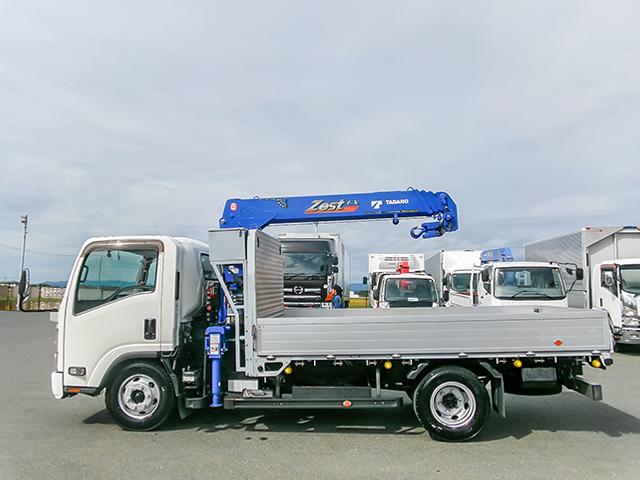 エルフトラック 　タダノ製４段クレーン　ＺＸ２６４　ラジコン　ワイドボディ　積載３８５０ｋｇ　内フック７対　６速ミッション　荷台寸法（長３６４×幅２０８×高３９）　４トン　４ｔ　対応免許／８ｔ限定中型免許（7枚目）