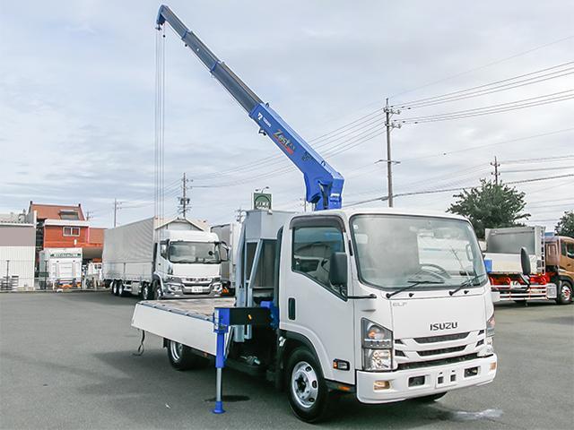 エルフトラック 　タダノ製４段クレーン　ＺＸ２６４　ラジコン　ワイドボディ　積載３８５０ｋｇ　内フック７対　６速ミッション　荷台寸法（長３６４×幅２０８×高３９）　４トン　４ｔ　対応免許／８ｔ限定中型免許（17枚目）