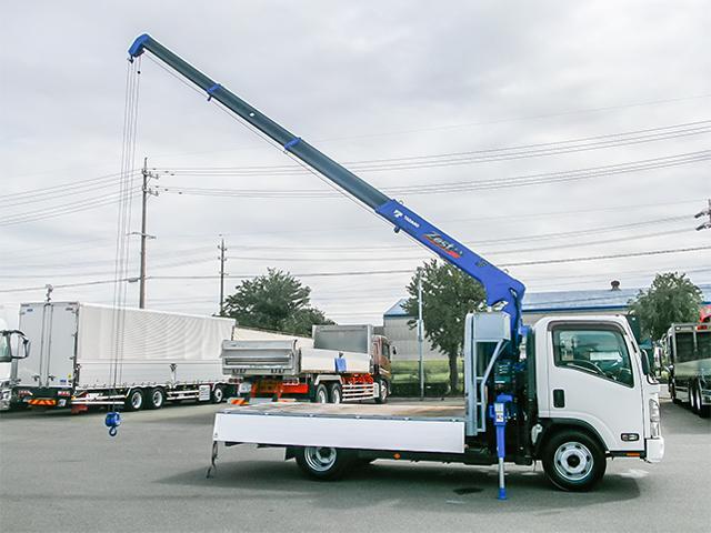 エルフトラック 　タダノ製４段クレーン　ＺＸ２６４　ラジコン　ワイドボディ　積載３８５０ｋｇ　内フック７対　６速ミッション　荷台寸法（長３６４×幅２０８×高３９）　４トン　４ｔ　対応免許／８ｔ限定中型免許（22枚目）