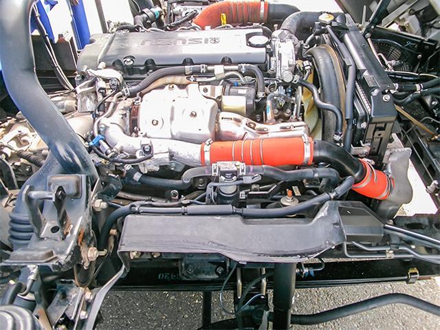 エルフトラック 　タダノ製４段クレーン　ＺＸ２６４　ラジコン　ワイドボディ　積載３８５０ｋｇ　内フック７対　６速ミッション　荷台寸法（長３６４×幅２０８×高３９）　４トン　４ｔ　対応免許／８ｔ限定中型免許（32枚目）