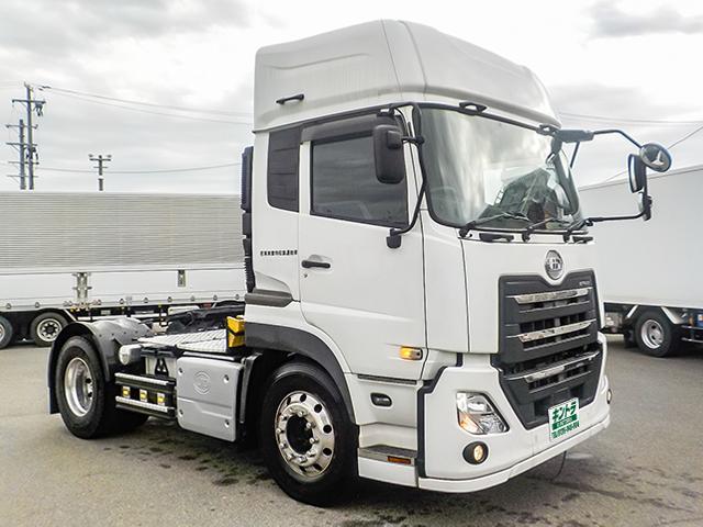 クオン トレーラーヘッド 車検あり 460馬力 アルミホイール 後輪エアサス エスコット 第五輪荷重11,500kg 10トン 10t 対応免許/大型免許(3枚目)