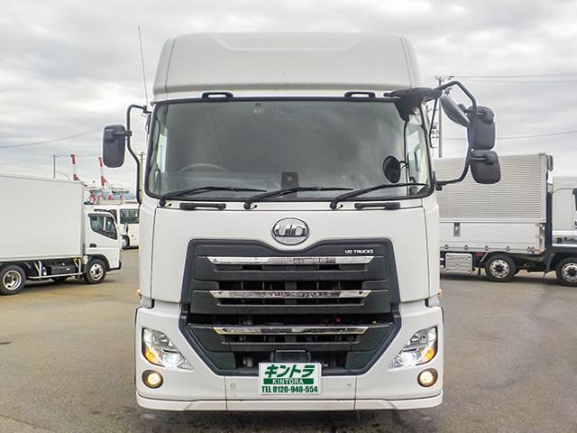 クオン トレーラーヘッド 車検あり 460馬力 アルミホイール 後輪エアサス エスコット 第五輪荷重11,500kg 10トン 10t 対応免許/大型免許(4枚目)