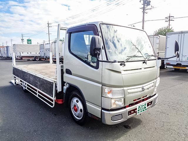 キャンター パブコ製平ボディ 新明和製垂直パワーゲート付き 車検有り 荷台寸法(長447×幅179×高37) 最大積載2000kg 2トン 2t 対応免許/5t限定準中型免許(9枚目)