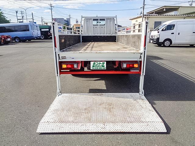 キャンター パブコ製平ボディ 新明和製垂直パワーゲート付き 車検有り 荷台寸法(長447×幅179×高37) 最大積載2000kg 2トン 2t 対応免許/5t限定準中型免許(15枚目)