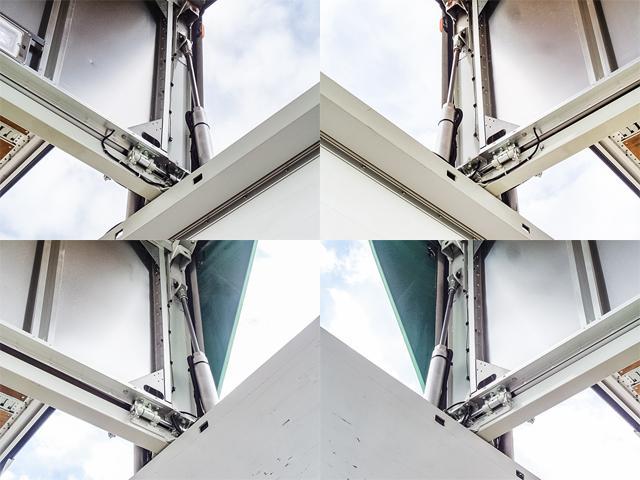 フォワード トレクス製アルミウイング 極東開発製跳ね上げパワーゲート ワイドボディ 後輪エアサス 最大積載2550kg 荷台寸法(長624×幅240×高241) 4トン 4t 対応免許/8t限定中型免許(17枚目)