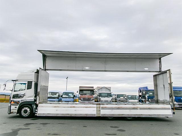 クオン トレクス製アルミウイング 総輪エアサス 門枠ステンレス 最大積載13,400kg 荷台寸法(長961×幅240×高249) 10トン 10t 対応免許/大型免許(19枚目)