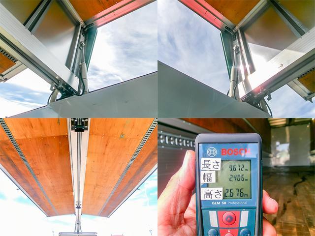 プロフィア トランテックス製アルミウイング リターダー ハイルーフ 7速ミッション エアサス 積載13,900kg 荷台寸法(長967×幅240×高267) 10トン 10t 対応免許/大型免許(15枚目)