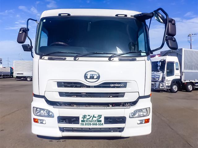 クオン カヤバ製ミキサー車 車検あり リターダー パワーシュート 2デフ 最大積載9,310kg 10トン 10t 対応免許/大型免許(4枚目)