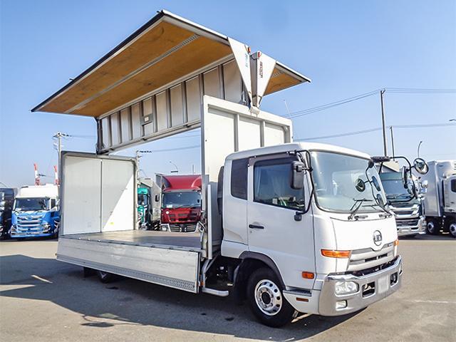 コンドル アルミウイング 格納パワーゲート ワイドボディ 後輪エアサス ラッシングレール 最大積載2,450kg 荷台寸法(長624×幅241×高241) 4トン 4t 対応免許/8t限定中型免許(14枚目)