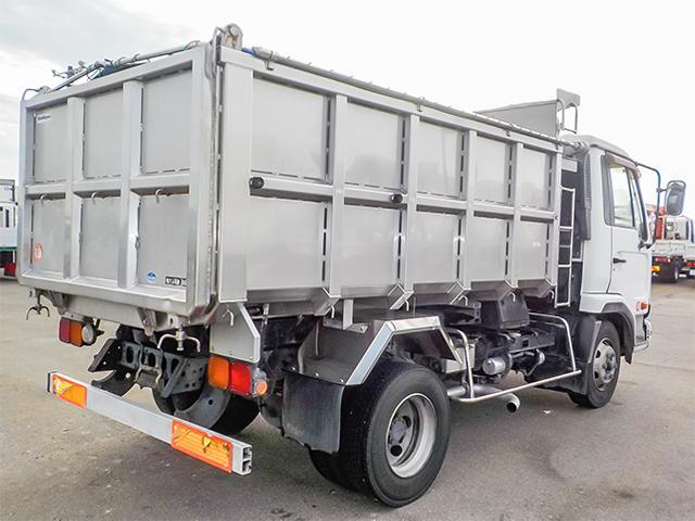 コンドル オ-ルステンレス製深ダンプ 土砂禁 電動コボレーン フェンダーステンレス 最大積載3,600kg 荷台寸法(長319×幅190×高106) 4トン 4t 対応免許/8t限定中型免許(5枚目)