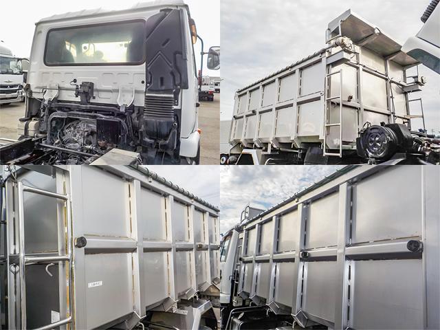 コンドル オ-ルステンレス製深ダンプ 土砂禁 電動コボレーン フェンダーステンレス 最大積載3,600kg 荷台寸法(長319×幅190×高106) 4トン 4t 対応免許/8t限定中型免許(21枚目)