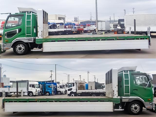 ファイター 　アルミブロック平ボディ　車検付き　ワイドボディ　後輪エアサス　アルミホイール　最大積載２，５５０ｋｇ　荷台寸法（長５９９×幅２４０×高４８）　４トン　４ｔ　対応免許／８ｔ限定中型免許（8枚目）