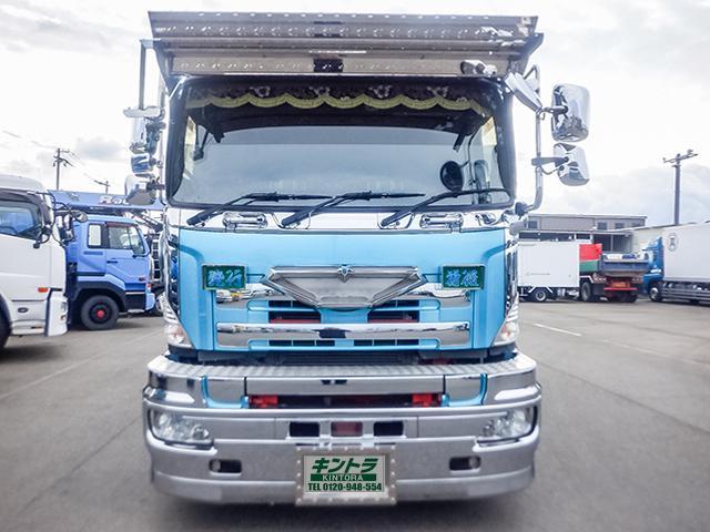 プロフィア 　トレーラーヘッド　トラクタ　第五輪荷重１５，８００ｋｇ　５２０馬力　一括緩和　車検あり　ハイルーフ　流体式リターダー　前出しバンパー　２デフ　ＡＳ－ｔｒｏｎｉｃ　１０トン　１０ｔ　対応免許／大型免許（4枚目）