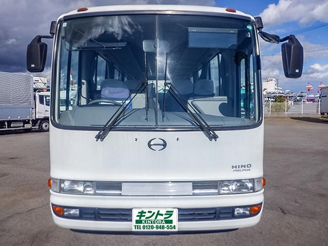 メルファ 送迎仕様中大型バス 立ち席含め48人乗り リクライニング付モケットシート 貫通トランク ルームラック 自動折れ戸 後輪エアサス 対応免許/大型免許(4枚目)