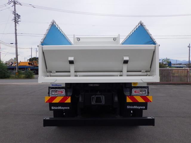 プロフィア 土砂ダンプ 2デフ Lゲート メッキ付 新明和工業 自動シート 自重計(7枚目)