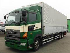 最大積載量：１１９００ｋｇ　／　上物：浜名ワークス　／　床：木　／　ラッシング　１段　／　インターロック　／　リターダー（ＥＧ）　／　アドブルー　／　バックモニター　／　エアサスシート　／　ベッド 2