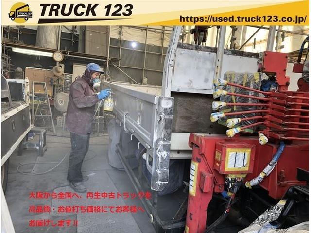 キャンター 高所作業車　１２ｍ　高所作業車　ショートボディ　タダノ　ＡＴ－１２１　アワメーター３５６５時間　バケット荷重２００ｋｇ（２名）　バケット内フットスイッチ　ブーム後方格納　排ガス適合　ＤＰＤなし　ＰＡ－ＦＥ７３ＤＢ（２１５６）（45枚目）