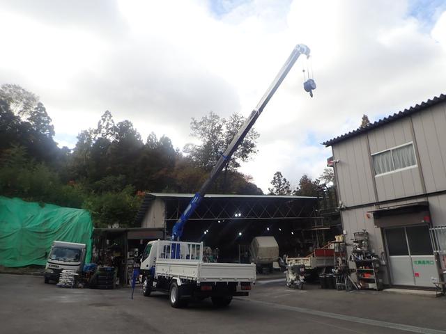 デュトロ 高床　ディーゼル　ターボ　小型　トラック　３トン　タダノ　４段　ラジコン　クレーン　積載３ｔ　標準　ロング　ヒノ　デュトロ　２．６３ｔ吊　全塗装　排ガスマフラー洗浄　荷台内寸　Ｌ３５０　Ｗ１７８　Ｈ３８．５　床鉄板　横ネタ補強　ＤＰＲ　（２２９６）（4枚目）