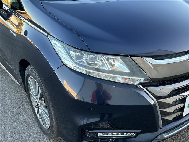 オデッセイハイブリッド ハイブリッド　全方位カメラ／純正ナビ／両側パワースライドドア／ブラインドスポットモニター／ハーフレザー／パワーシート／衝突軽減システム／ドライブレコーダー／クルーズコントロール／シートヒーター／オットマン／ＬＥＤ（35枚目）