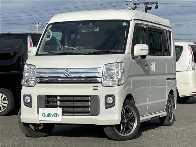 エブリイワゴン ＰＺターボスペシャル　純正ＳＤナビ　衝突被害軽減ブレーキ　横滑り防止装置　レーンキープアシスト　クリアランスソナー　両側パワースライドドア　Ｄ席シートヒーター　レザー調シートカバー　ステアリングリモコン　プッシュスタート（6枚目）