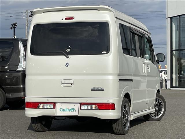 エブリイワゴン ＰＺターボスペシャル　純正ＳＤナビ　衝突被害軽減ブレーキ　横滑り防止装置　レーンキープアシスト　クリアランスソナー　両側パワースライドドア　Ｄ席シートヒーター　レザー調シートカバー　ステアリングリモコン　プッシュスタート（7枚目）