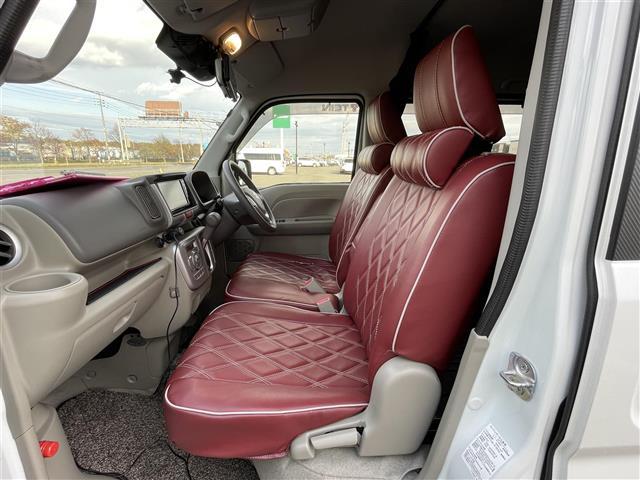 エブリイワゴン ＰＺターボスペシャル　純正ＳＤナビ　衝突被害軽減ブレーキ　横滑り防止装置　レーンキープアシスト　クリアランスソナー　両側パワースライドドア　Ｄ席シートヒーター　レザー調シートカバー　ステアリングリモコン　プッシュスタート（11枚目）