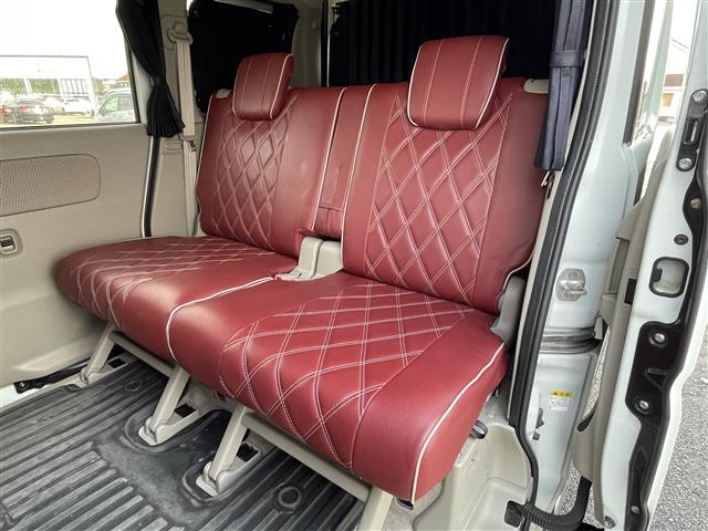 エブリイワゴン ＰＺターボスペシャル　純正ＳＤナビ　衝突被害軽減ブレーキ　横滑り防止装置　レーンキープアシスト　クリアランスソナー　両側パワースライドドア　Ｄ席シートヒーター　レザー調シートカバー　ステアリングリモコン　プッシュスタート（12枚目）