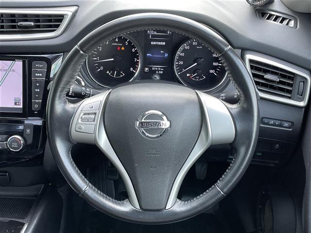 エクストレイル 20XブラクエクストリーマXエマージェンシブレーキP 純正ディーラーOPナビ エマージェンシーブレーキ 横滑り防止装置 ヒルディセントコントロール レーンキープアシスト クリアランスソナー ビルトインETC アイドリングストップ 前席シートヒーター(8枚目)