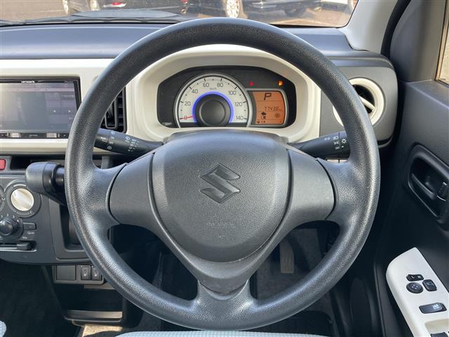 アルト Ｓ　社外メモリーナビ　横滑り防止装置　バックカメラ　ＥＴＣ　アイドリングストップ　前席シートヒーター　リモコンキー　キセノンヘッドライト　ヘッドライトレベライザー　電動格納ミラー　ヒーテッドドアミラー（8枚目）