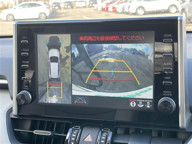 RAV4 ハイブリッドG 4WD ワンオーナー サンルーフ 純正ナビ パノラミックビューモニター ワイパーデアイサー 革巻きステアリング ステアリングスイッチ レーダークルーズコントロール LED フォグランプ(18枚目)