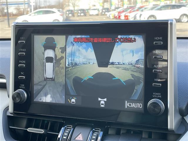 RAV4 ハイブリッドG 4WD ワンオーナー サンルーフ 純正ナビ パノラミックビューモニター ワイパーデアイサー 革巻きステアリング ステアリングスイッチ レーダークルーズコントロール LED フォグランプ(19枚目)