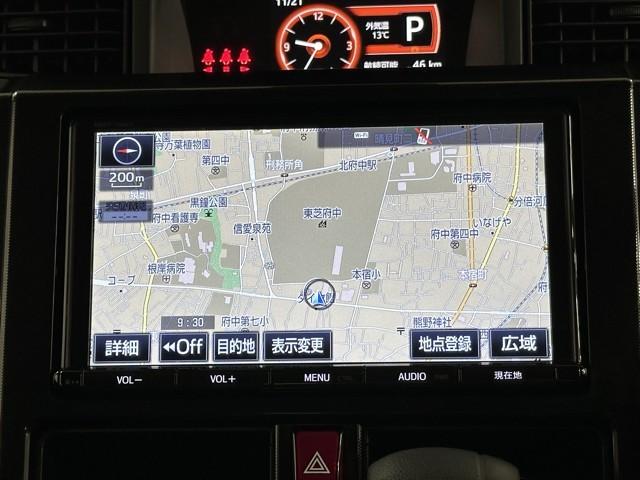 ルーミー G S フルオートエアコン TVナビ オートクルーズ イモビライザー 両電動スライドドア フルセグテレビ ドライブレコーダー DVD再生可 スマキー ETC 横滑り防止装置 記録簿 メモリナビ Wエアバック(5枚目)