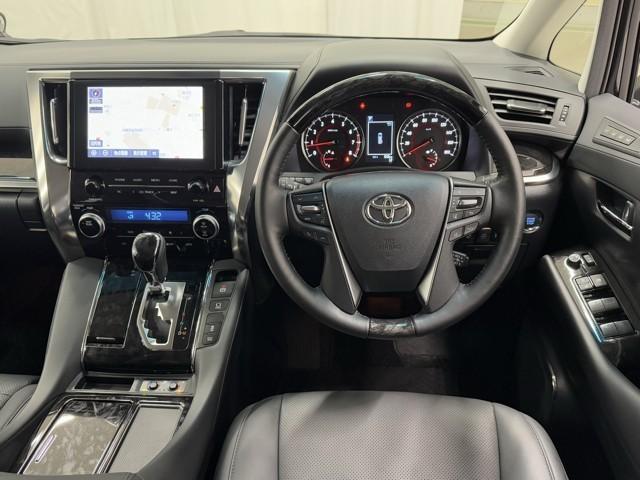 アルファード 2.5S Cパッケージ 両電動ドア Bモニタ 定期点検記録簿 ナビ リアオートエアコン 横滑り防止 クルコン AC100V電源 セキュリティ ETC車載器 LEDヘッドライト スマートキー エアコン パワーステ WエアB(5枚目)