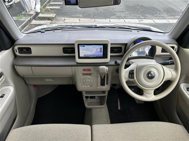 アルトラパン Ｌ　社外７インチナビ／ＣＤ／ＳＤ／Ｂｌｕｅｔｏｏｔｈ／ＵＳＢ／ｉＰｏｄ／ワンセグＴＶ／ＥＴＣ／バックカメラ／ドラレコ／オートライト／コーナーセンサー／レーンキープアシスト／プッシュスタート／純正１４ＳＷ／（2枚目）