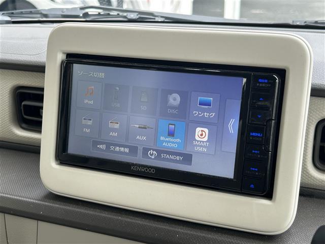 アルトラパン Ｌ　社外７インチナビ／ＣＤ／ＳＤ／Ｂｌｕｅｔｏｏｔｈ／ＵＳＢ／ｉＰｏｄ／ワンセグＴＶ／ＥＴＣ／バックカメラ／ドラレコ／オートライト／コーナーセンサー／レーンキープアシスト／プッシュスタート／純正１４ＳＷ／（5枚目）