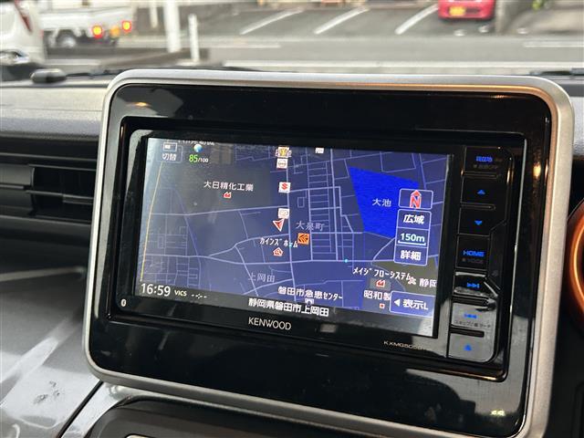 スペーシアギア ハイブリッドXZ 社外7型ナビ/CD/DVD/USB/BluetoothフルセグTV/オートライト/前席シートヒーター/両側パワースライドア/フルフラットシート/アイドリングストップ/LEDヘッドライト/純正14SW/(2枚目)